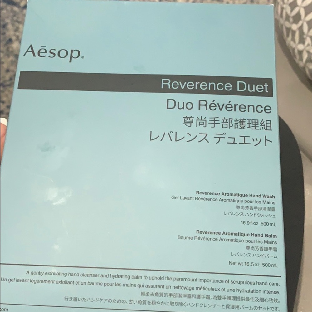 Aesop Reverence Duet hand wash and hand balm